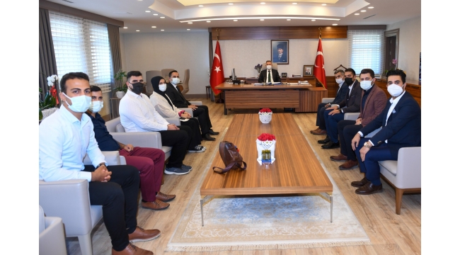 TÜGVA YÖNETİCİLERİ VALİ ELBAN’I ZİYARET ETTİ