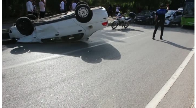 Zincirleme kazada 2 kişi yaralandı