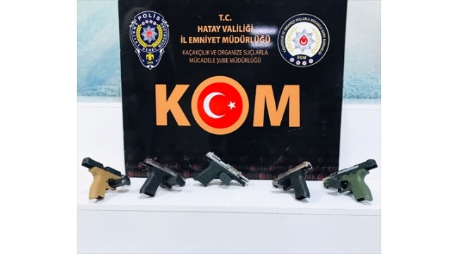 5 adet ruhsatsız tabanca ele geçirildi