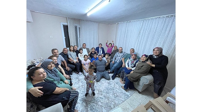 Başkan Bünyamin Avcı ev ziyaretlerinde…
