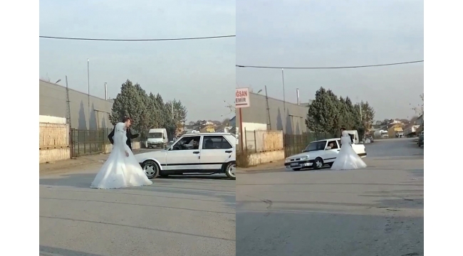 Gelin ve damada drift şoku!