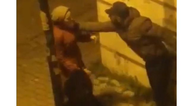 Genç kadın sokak ortasında darp edildi