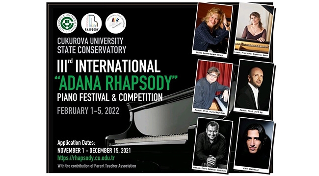 “III. Uluslararası Adana Rhapsody Piyano Festivali ve Yarışması”na başvurular başladı 