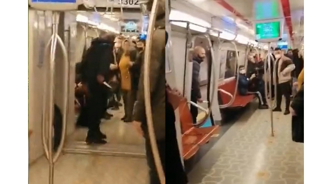 Metroda korkunç anlar!