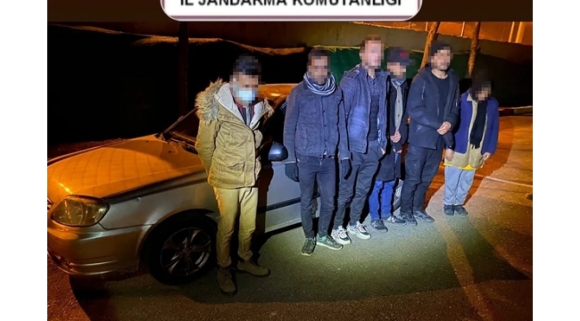 5 düzensiz göçmen yakalandı