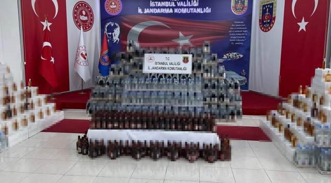 7 bin 400 litre sahte içki ele geçirildi
