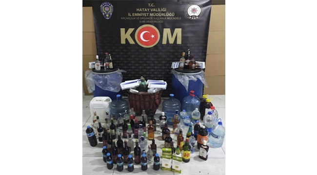 Hatay'da sahte içki operasyonu!