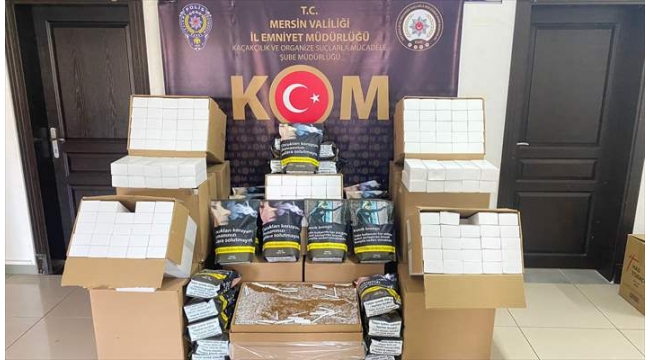 Kaçak 245 bin makaron ve 44 kilogram tütün ele geçirildi