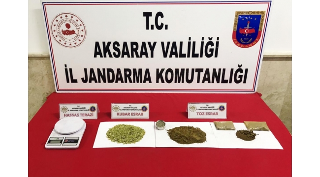 Sobanın içinden uyuşturucu çıktı!