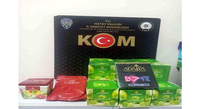 20 kilogram kaçak nargile tütünü ele geçirildi