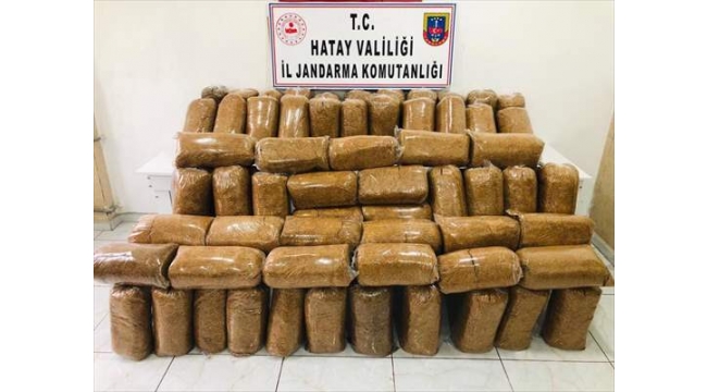 450 kilo kaçak tütün ele geçirildi