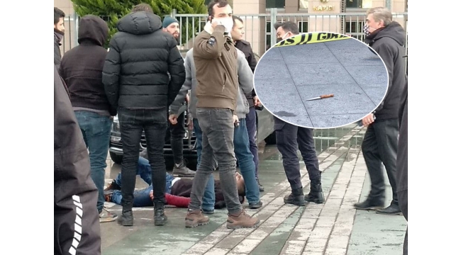 Adliye önünde polise bıçaklı saldırı!
