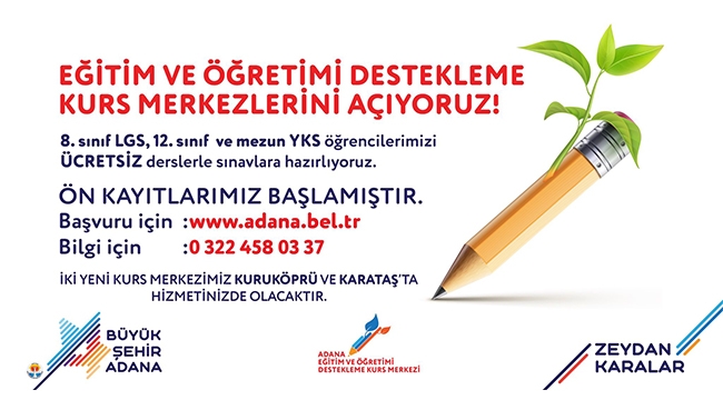 Büyükşehir’den LGS ve YKS’ye hazırlık kursları