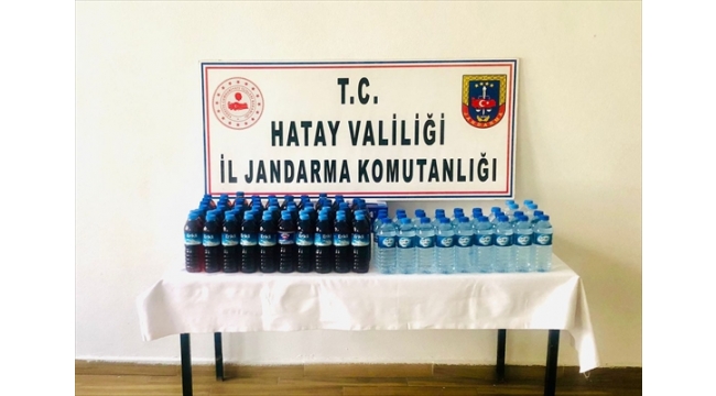 Hatay'da 98 şişe sahte içki ele geçirildi