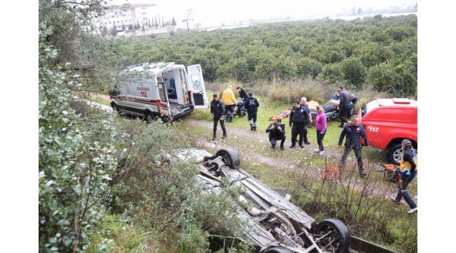 Virajı alamadı,25 metrelik uçurumdan düştü