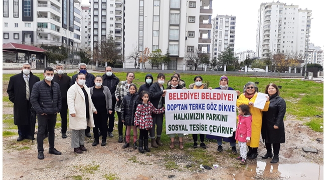 ‘Yeşil alanımıza dokunmayın’