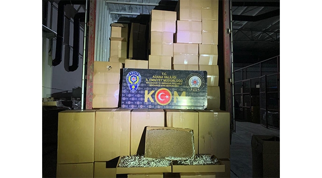 15 milyon tütün doldurulmuş makaron ele geçirildi