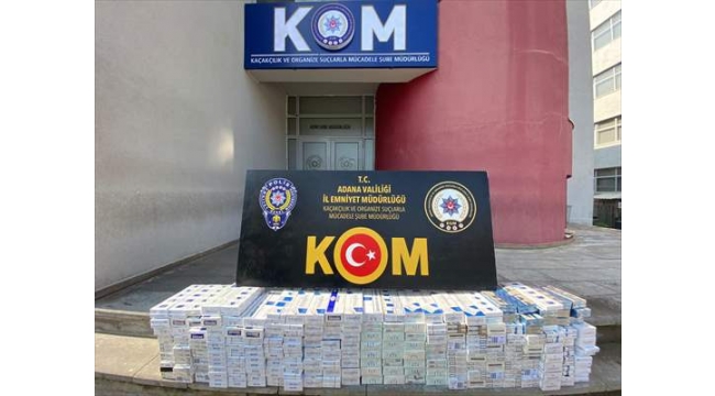 Adana'da 13 milyon 368 bin makaron ele geçirildi