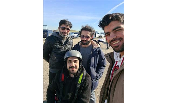 Adana'da felçli gencin uçma hayali gerçek oldu