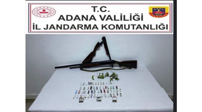 Adana'da uyuşturucu ve silah operasyonu!