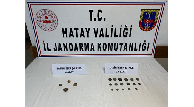 İskenderun'da tarihi eser operasyonu!