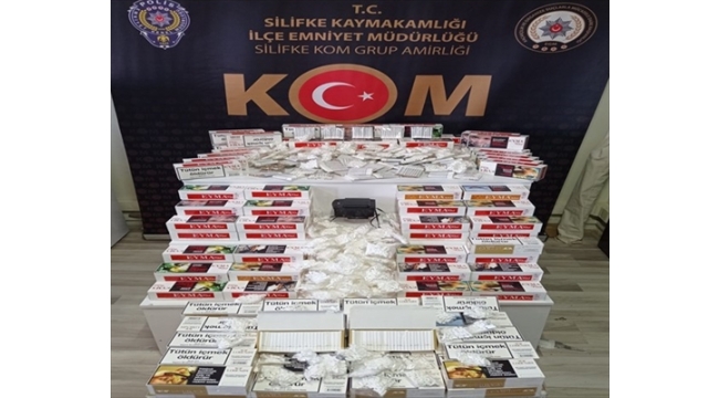 Mersin'de  47 bin 759 makaron ele geçirildi