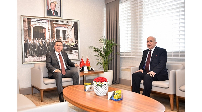 MERSİN İL EMNİYET MÜDÜRÜNDEN VALİ ELBAN'A ZİYARET