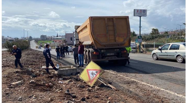 Motosiklet sürücüsü feci şekilde can verdi