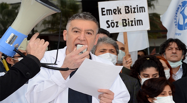 Sağlık Çalışanları özlük hakları için iş bıraktı
