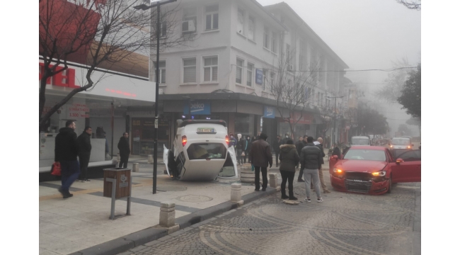 Şehir merkezinde feci kaza!