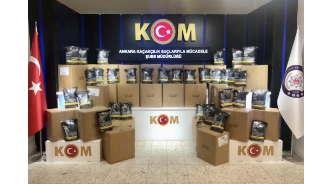 1 ton 166 kilogram kıyılmış tütün ele geçirildi