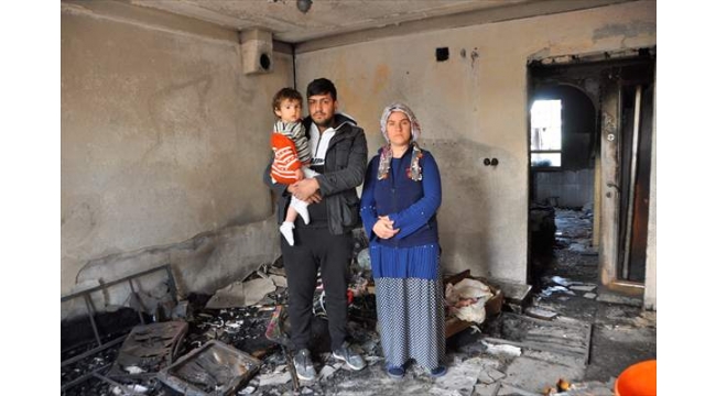Adana'da bir evde yangın paniği!