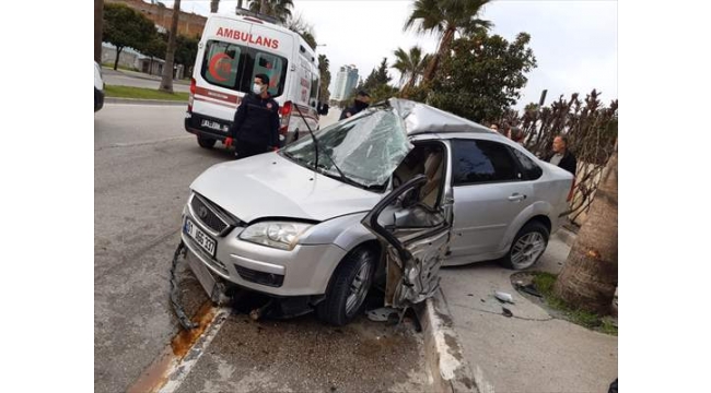 Adana'da feci kaza:2 yaralı