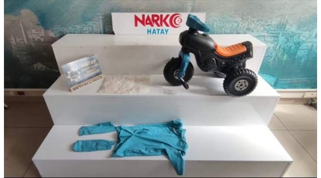 Çocuk bisikletinden uyuşturucu çıktı!