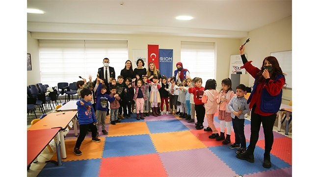 Göçmen çocuklar kaynaştı