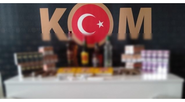 Gümrük kaçağı 52 litre içki ele geçirildi
