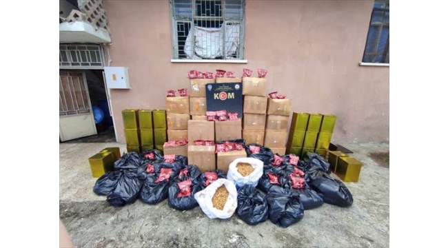 Hatay'da 1 ton kaçak tütün ele geçirildi