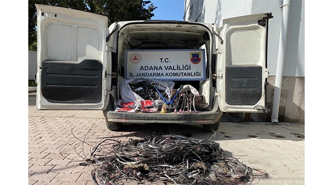 Kablo hırsızlığı iddiasıyla 3 kişi yakalandı