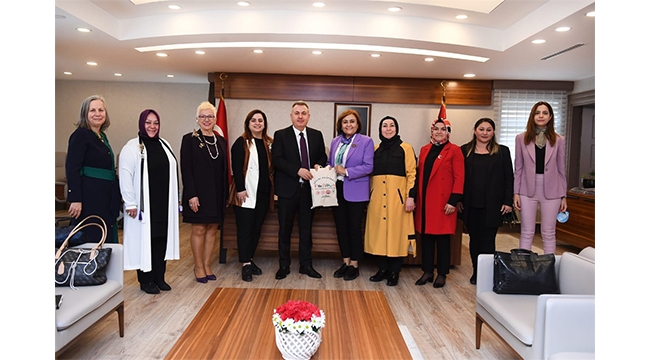 KADIN KOOPERATİFİ HEYETİNDEN VALİ ELBAN’A ZİYARET