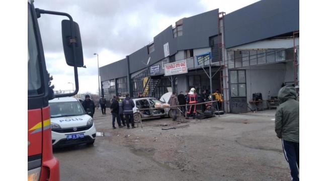 Sanayi sitesinde korkutan patlama!