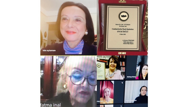 TKKD'den ilk kadın Vali Lale Aytaman'a onur ödülü