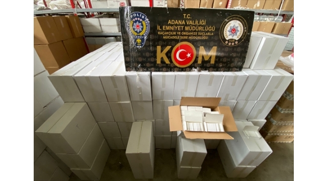 8 milyon 950 bin makaron ele geçirildi
