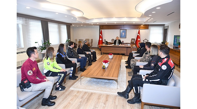 EMNİYET MÜDÜRÜ İNCİ’DEN VALİ ELBAN’A 10 NİSAN ZİYARETİ