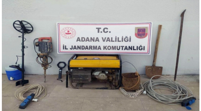Kaçak kazı yaparken suçüstü yakalandılar