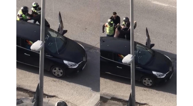Motosikletli magandalar dehşeti yaşattı