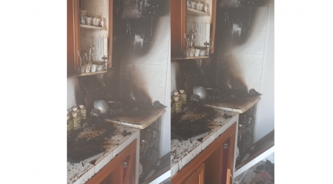 Ocakta unuttuğu yemek faciaya yol açtı!