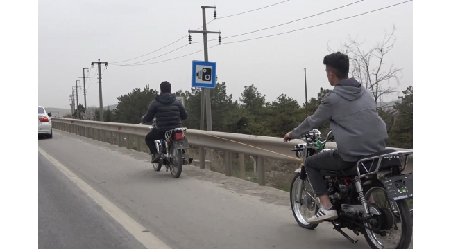 Trafikte tehlikeli yolculuk!
