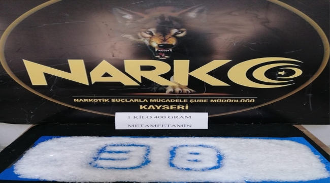 1 kilo 400 gram sentetik uyuşturucu ele geçirildi