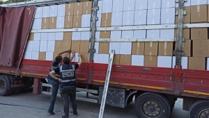 12 bin adet bandrolsüz makaron ele geçirildi