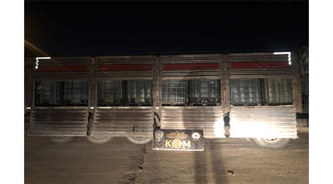 56 bin 100 litre kaçak akaryakıt ele geçirildi
